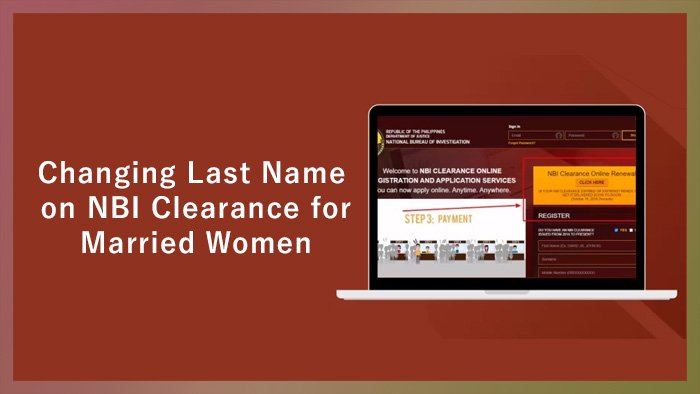 Changing Last Name on NBI Clearance